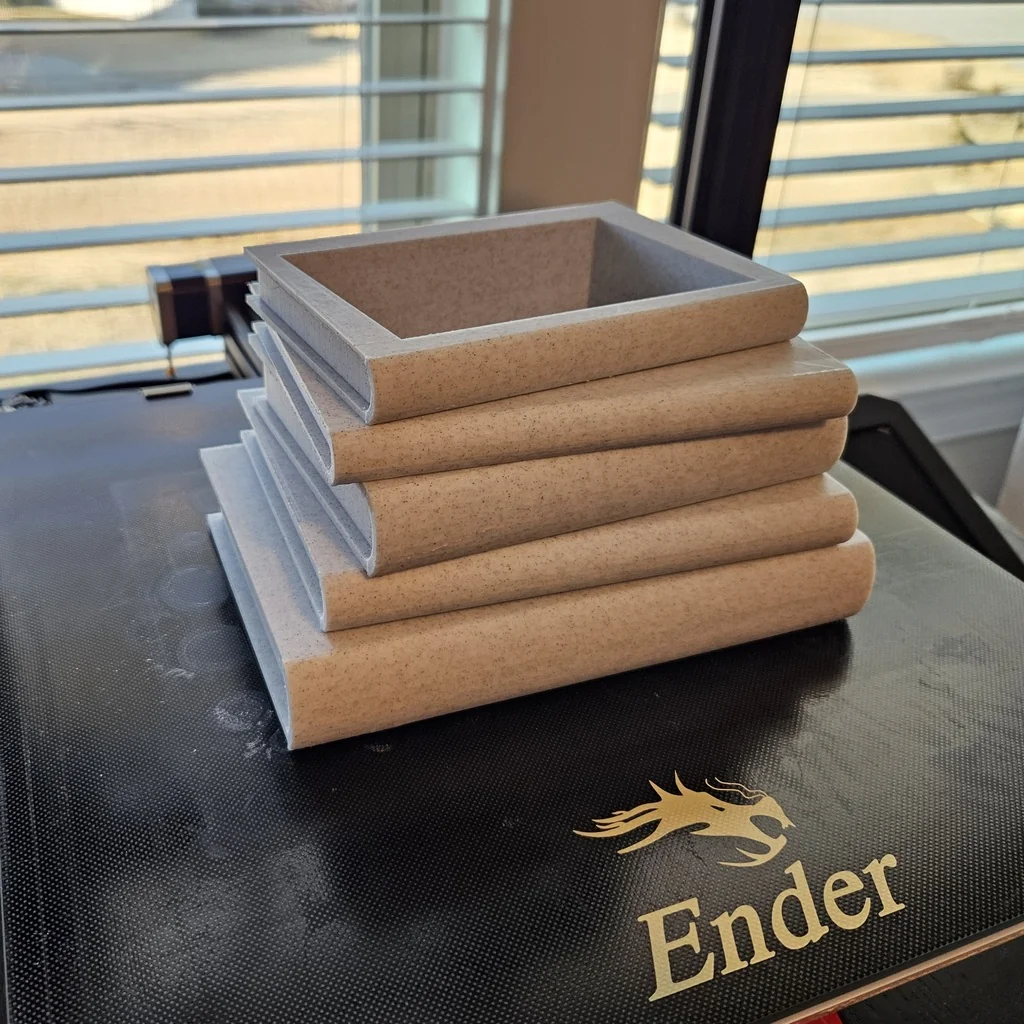 Исправленная модель цветочницы с книгами