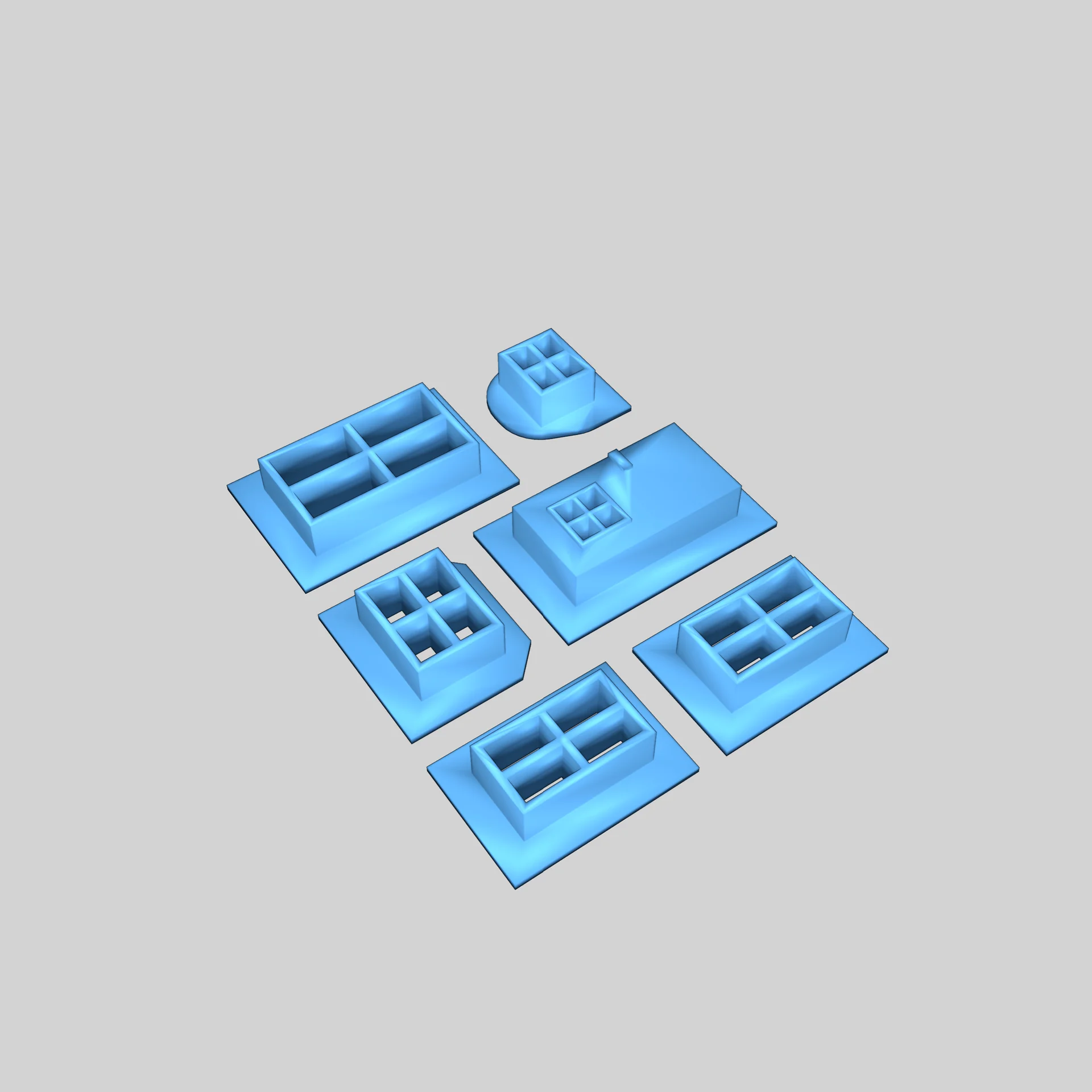 Зимний дом с освещением