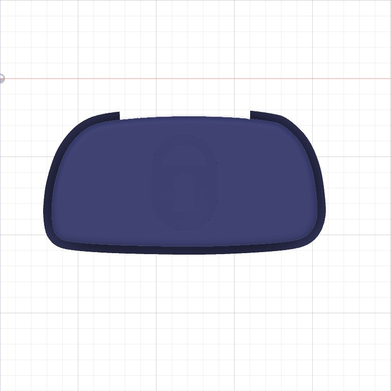 Модель с фиксатором для значка