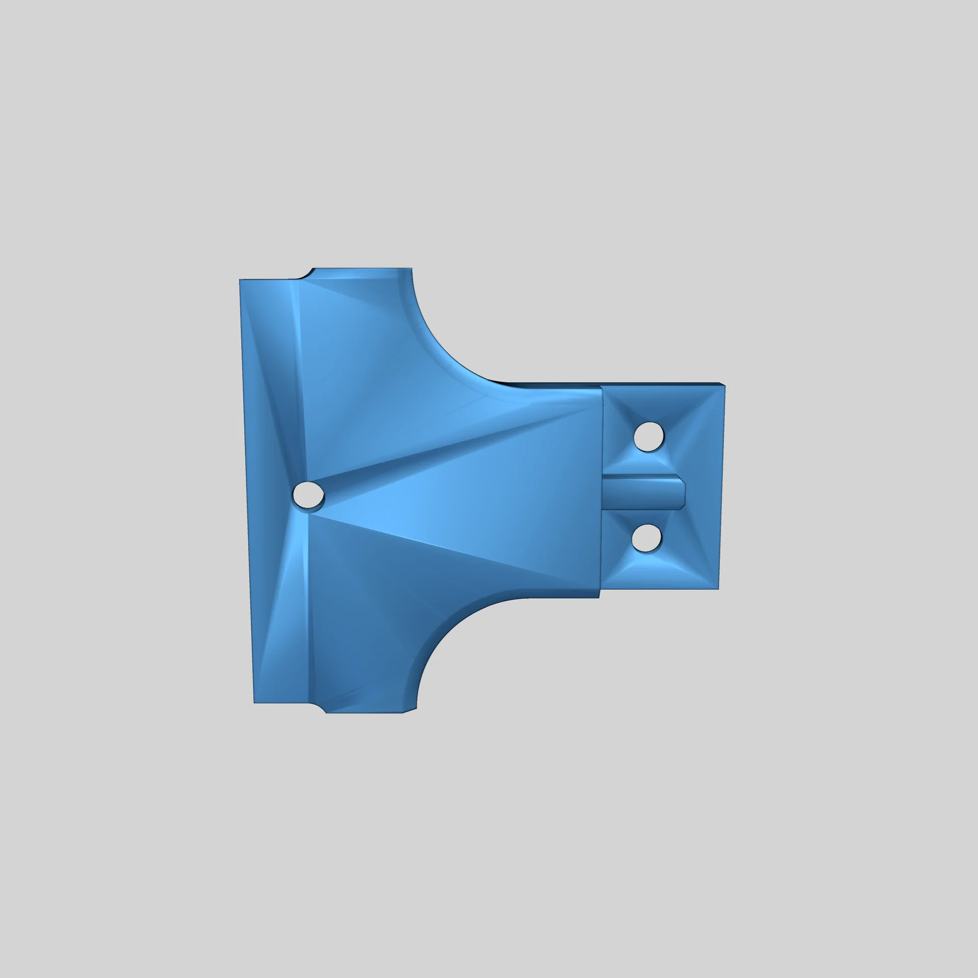 Модель для скребка с лезвием для кровати