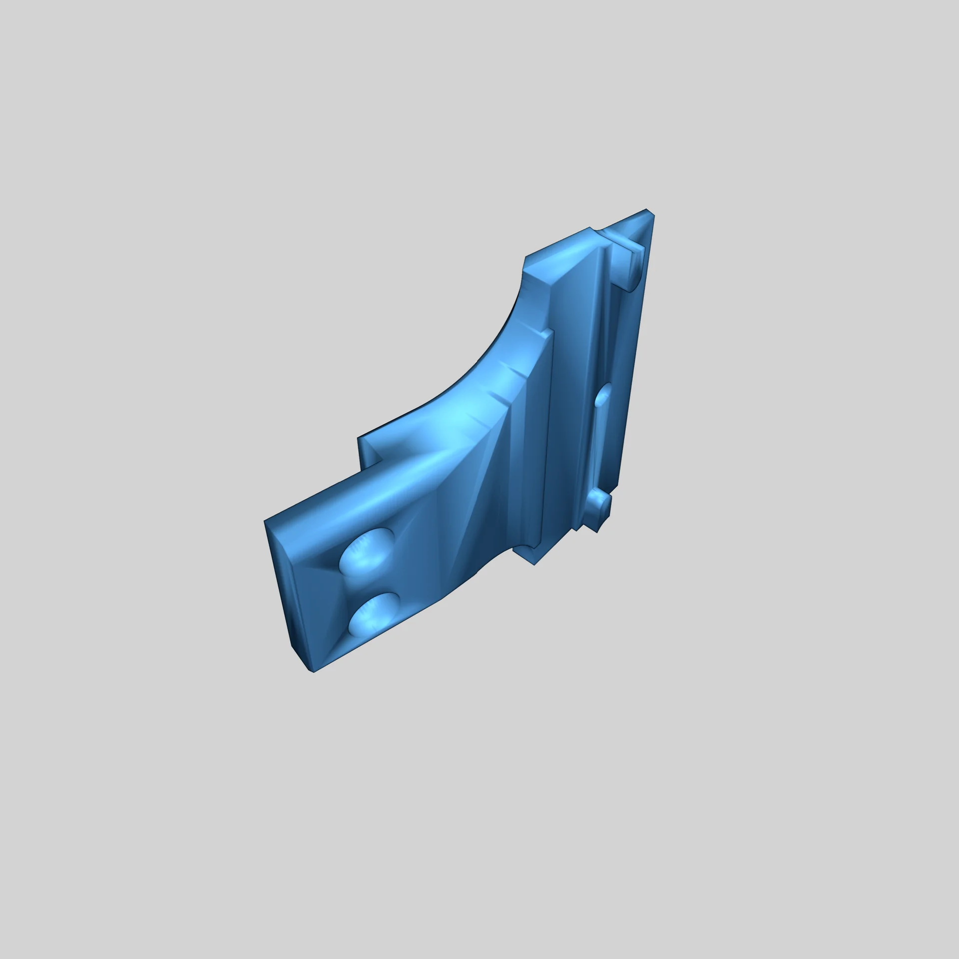 Модель для скребка с лезвием для кровати