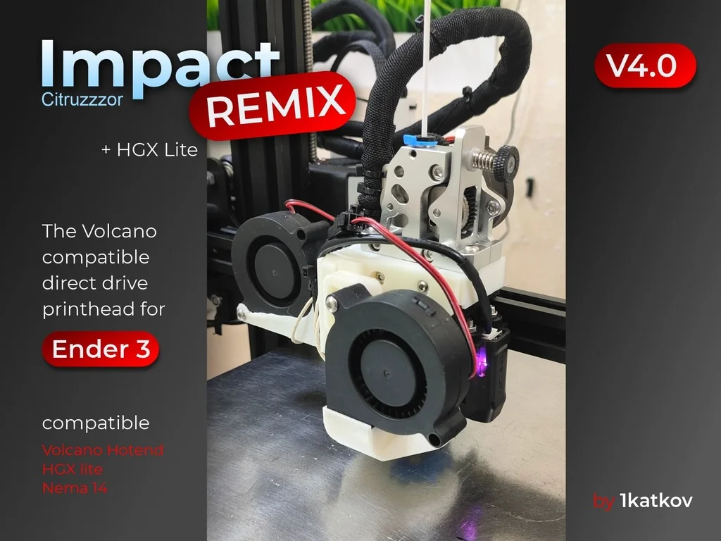 Печатающая голова Remix для Creality Ender 3 / NEO / PRO