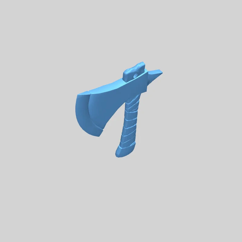 Стилизованный викингский топор 3D-модель