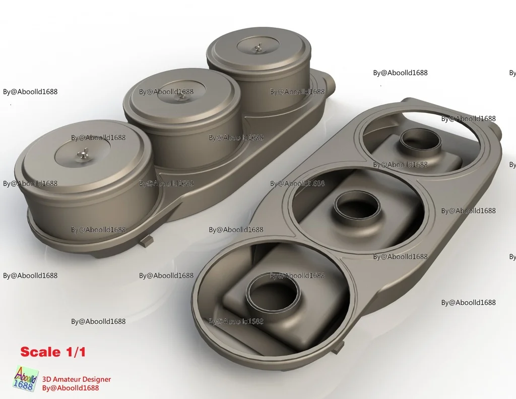 Модель танка Тигр с ранними воздушными фильтрами