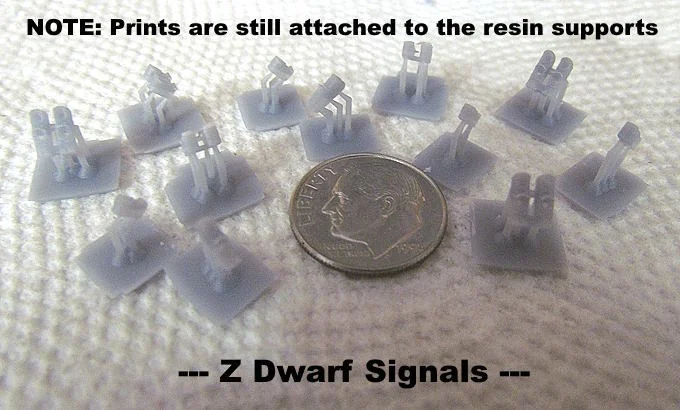 Модели карликовых сигналов Z масштаба