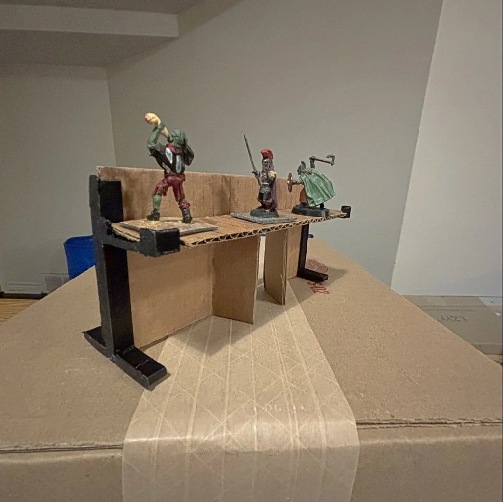 Модель «Картонный ландшафт» - Палисадные стойки