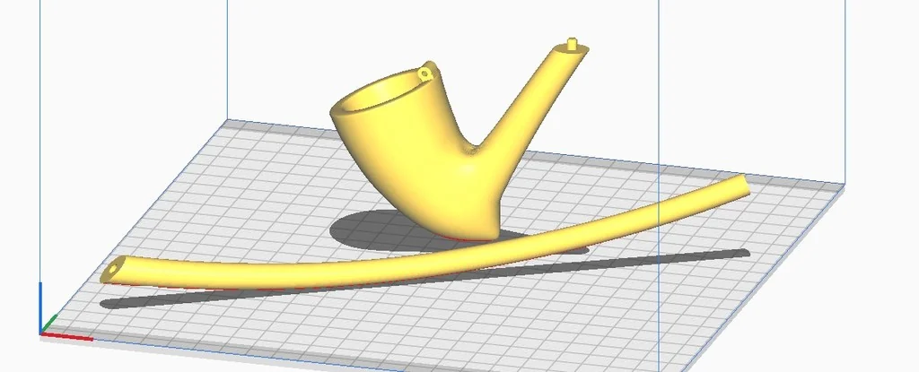 Модель волшебной трубки для пузырей