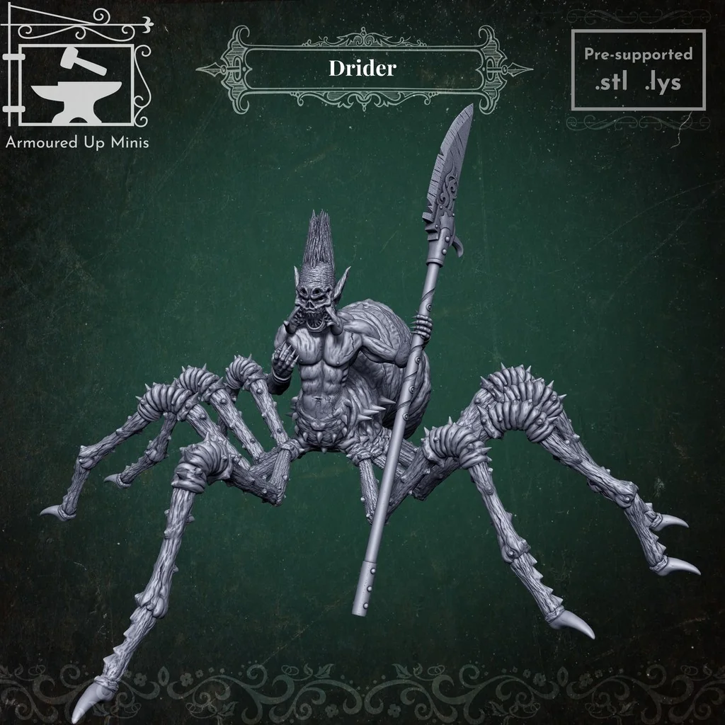 Миниатюра Drider для настольных RPG