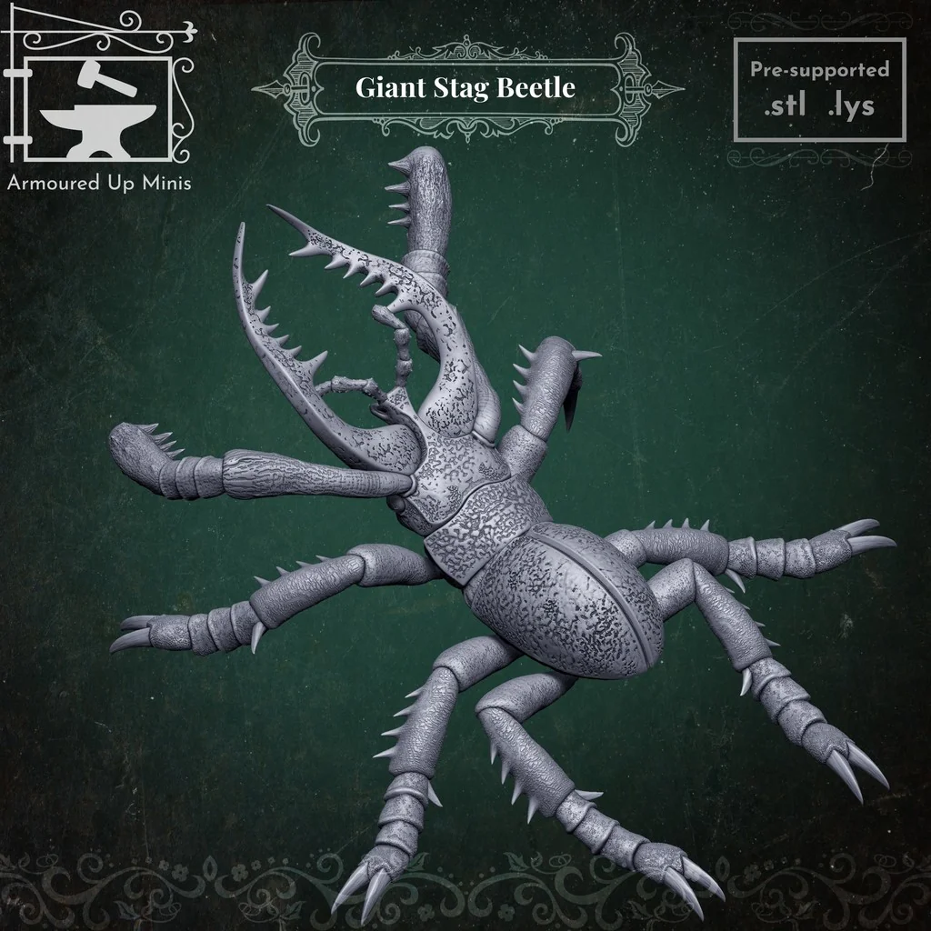 Модель гигантского жука-оленя