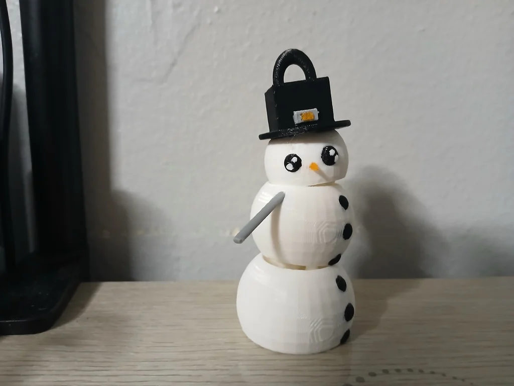 Гибкий снеговик для печати