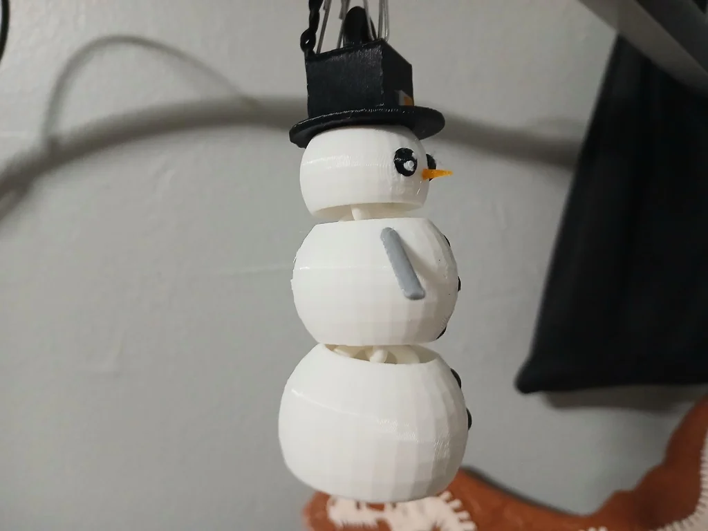 Гибкий снеговик для печати