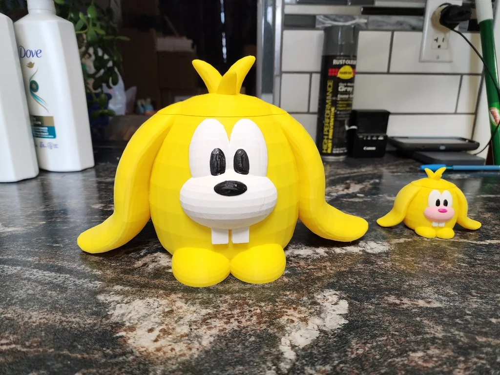 Модель корзины с зайцем