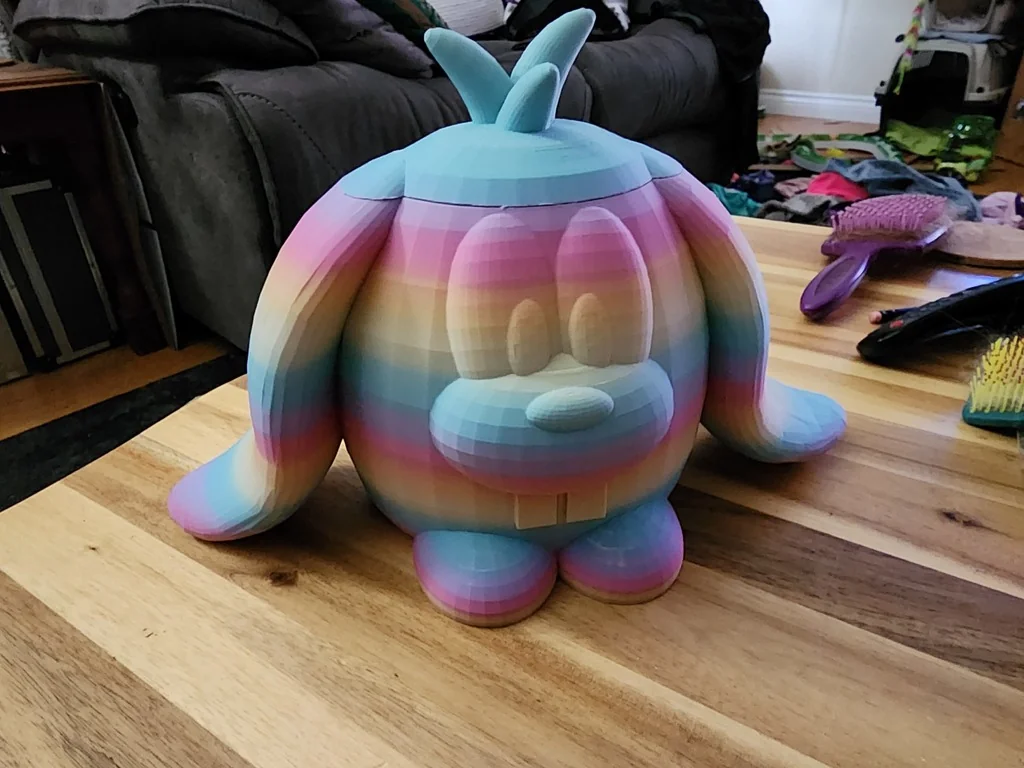 Модель корзины с зайцем