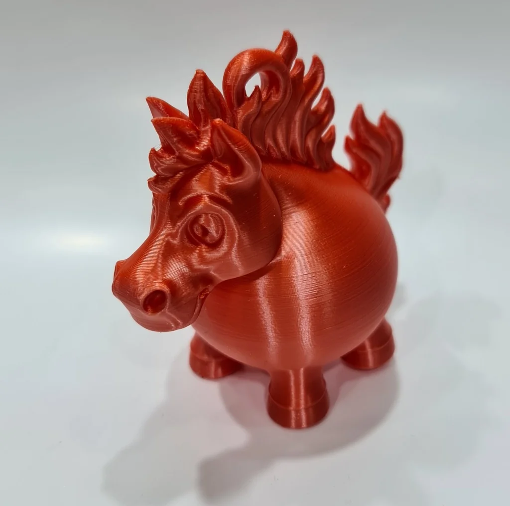 Игрушка для елки: Огненно-красная лошадь