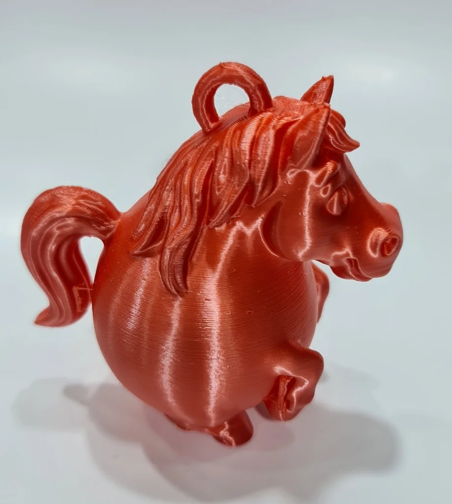 Игрушка для елки: Огненно-красная лошадь