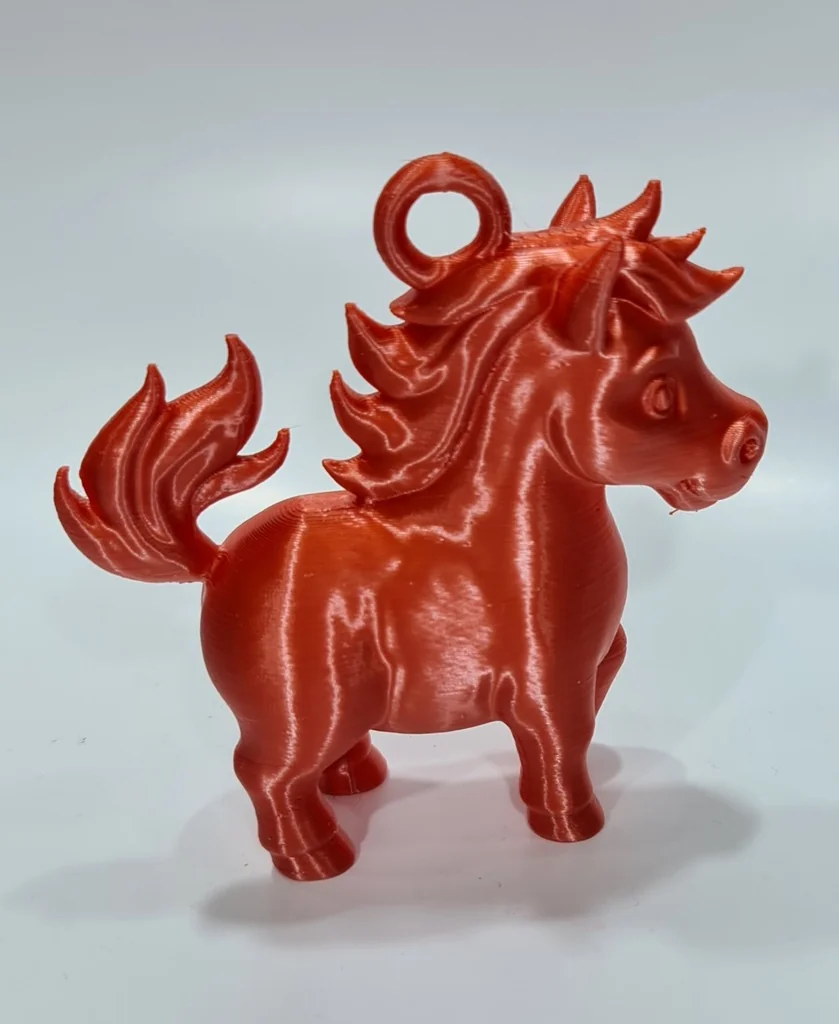 Игрушка на ёлку: Огненно-красная лошадь