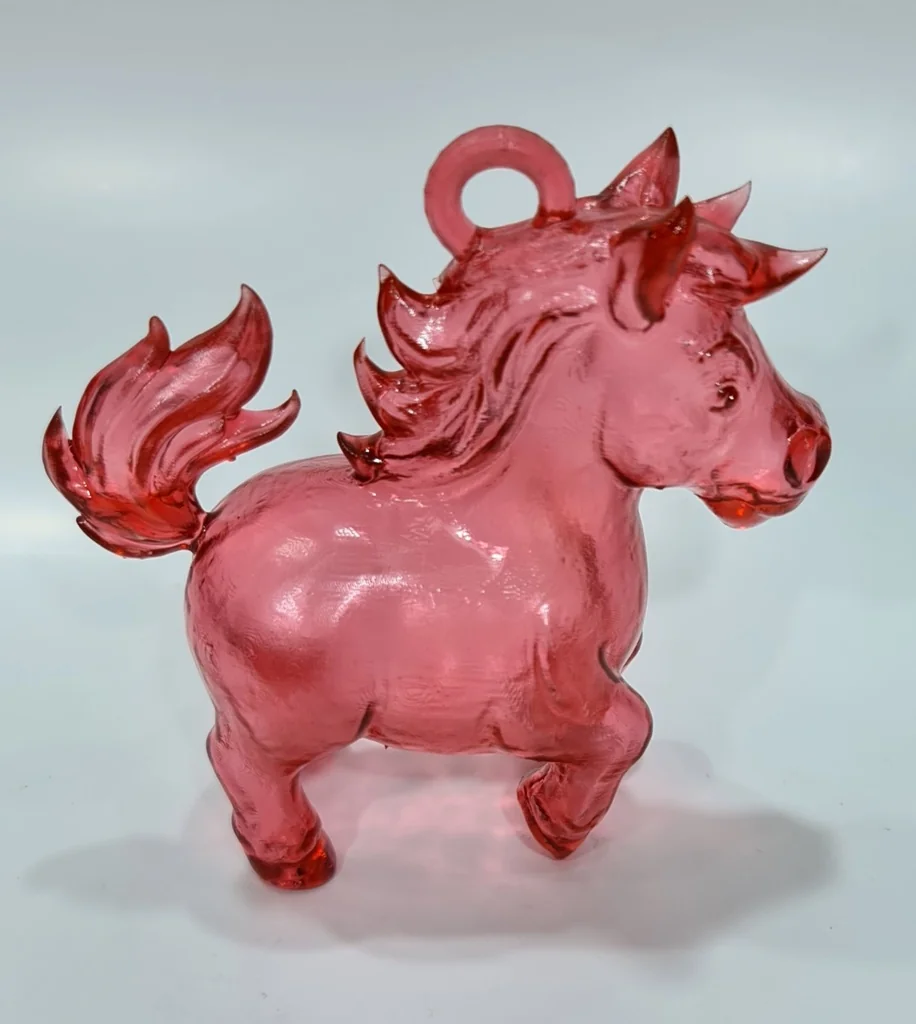 Игрушка на ёлку: Огненно-красная лошадь