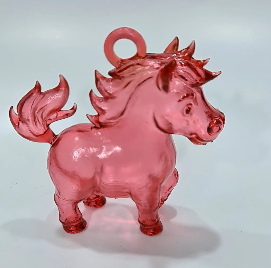 Игрушка на ёлку: Огненно-красная лошадь