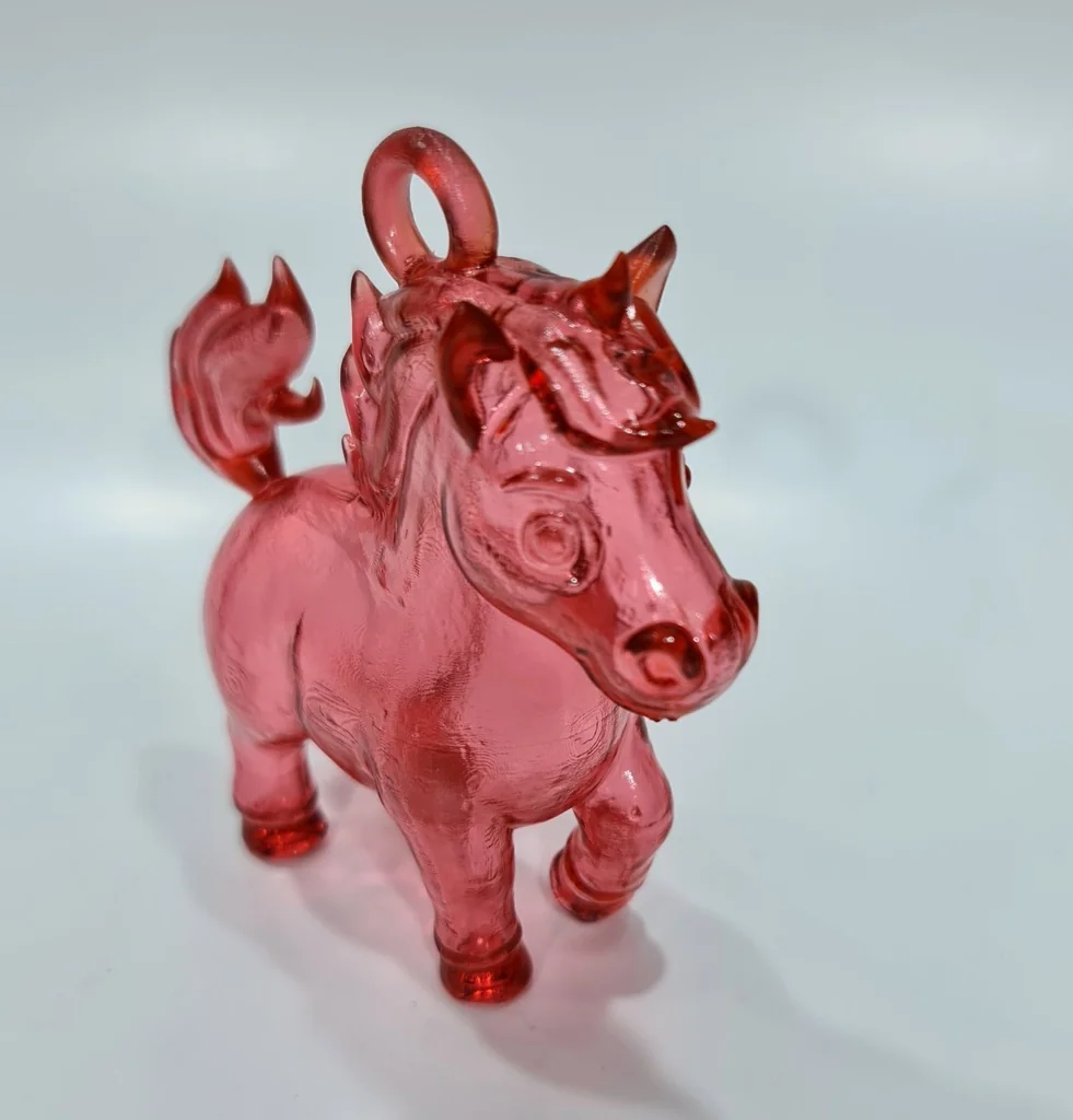 Игрушка на ёлку: Огненно-красная лошадь