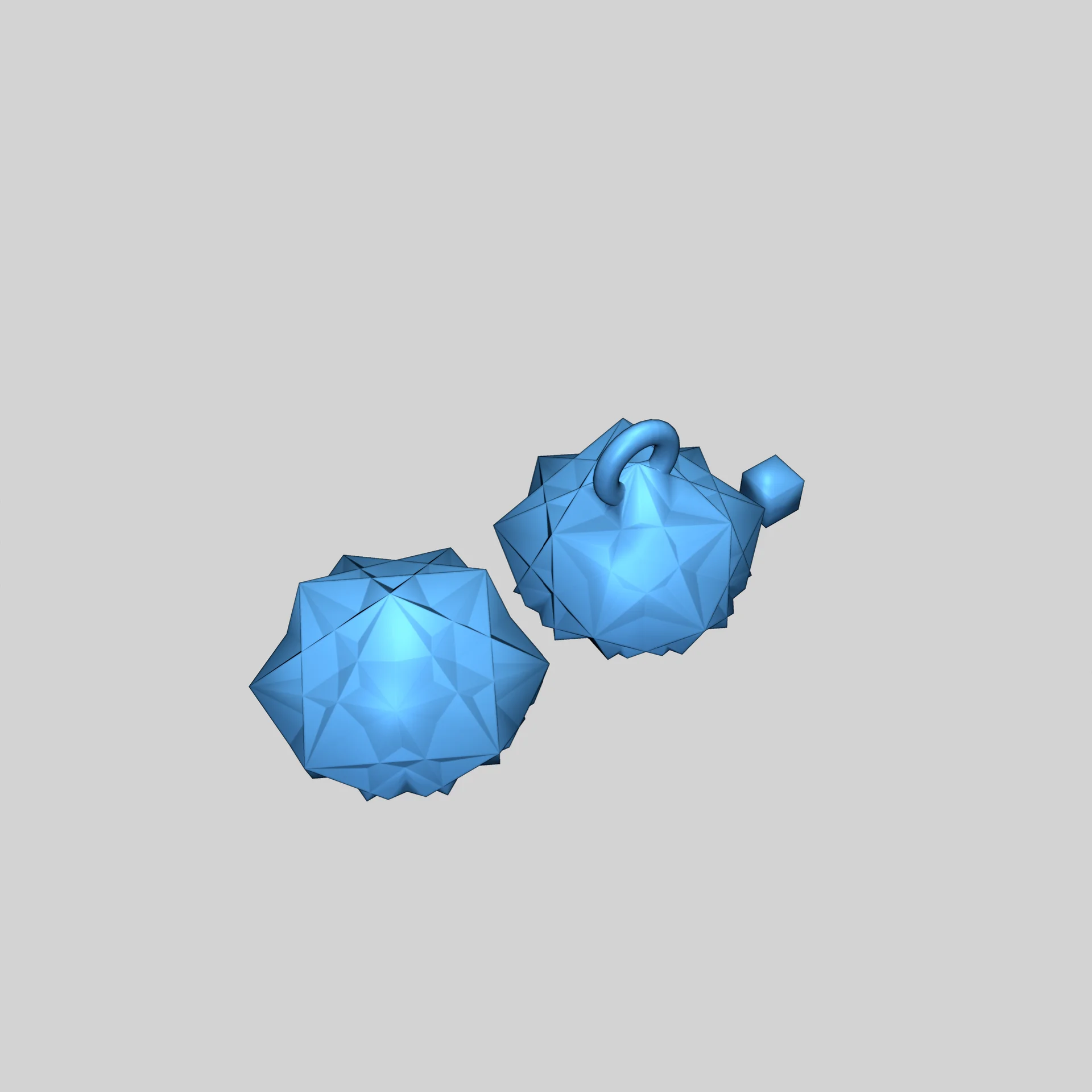 Ёлочные украшения из регулярных полигональных соединений