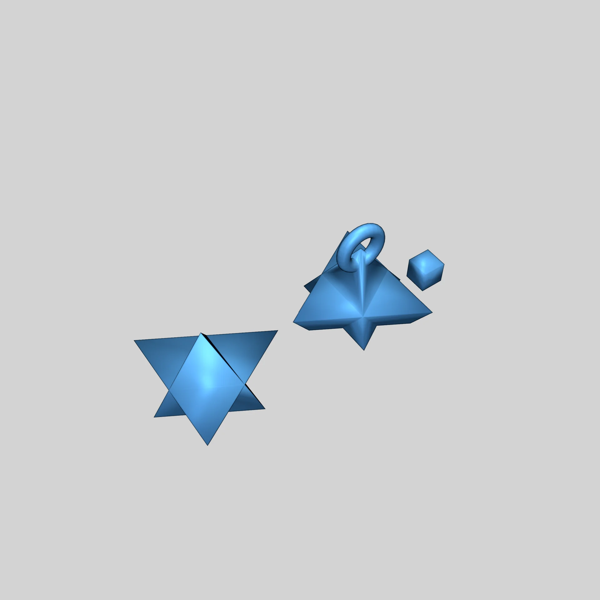 Ёлочные украшения из регулярных полигональных соединений