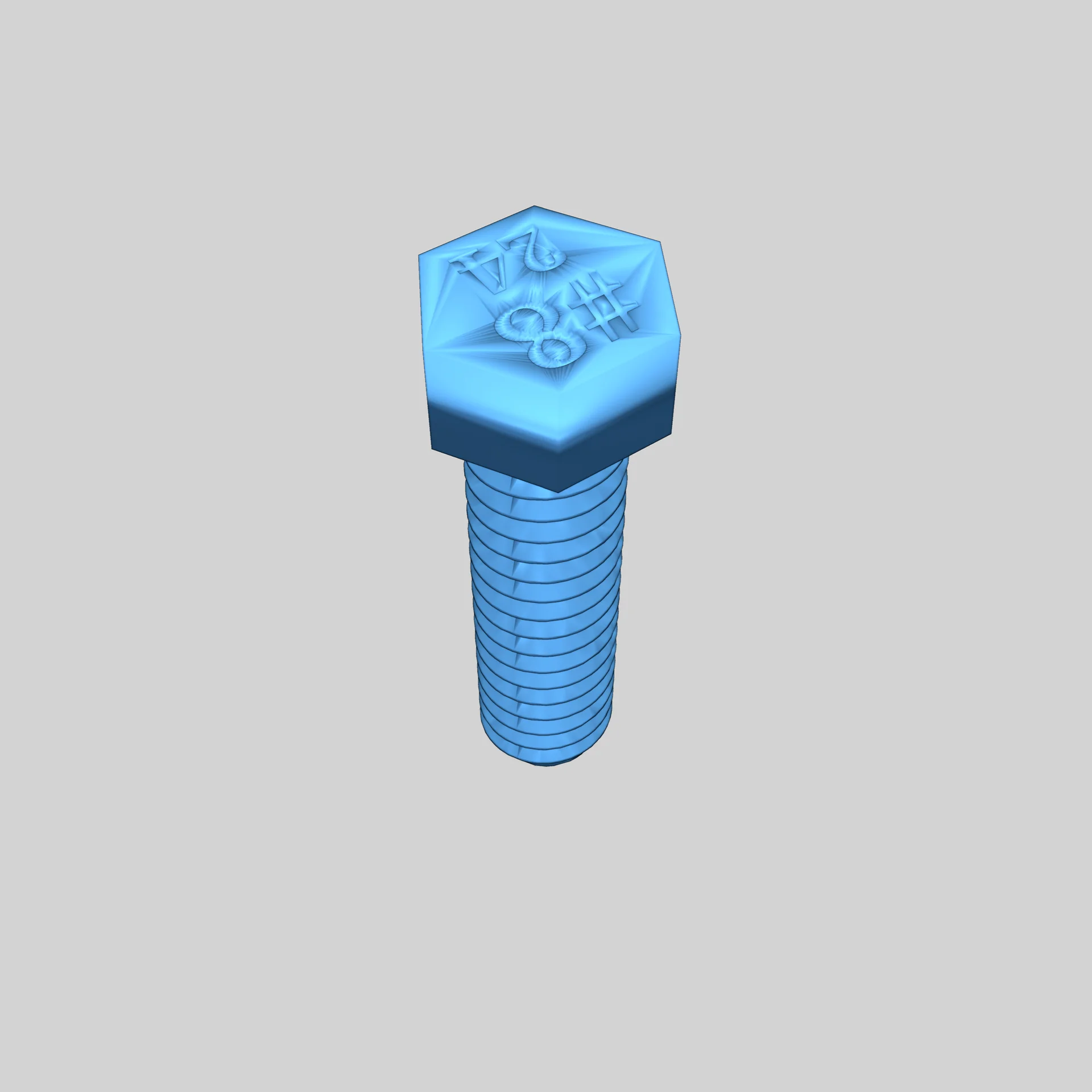 Модель болтов с шестигранной головкой