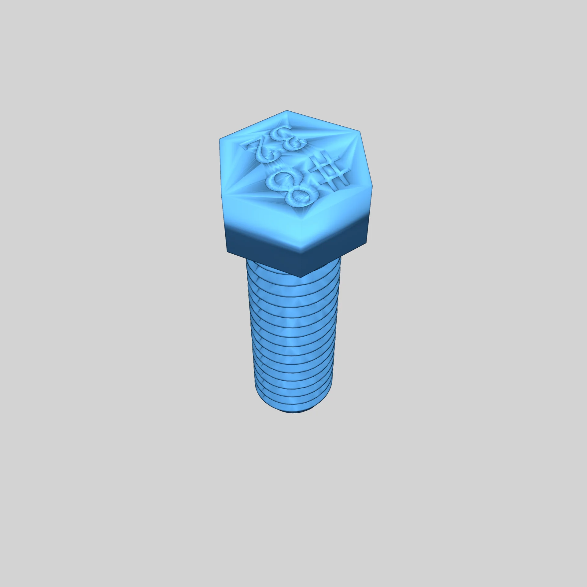 Модель болтов с шестигранной головкой