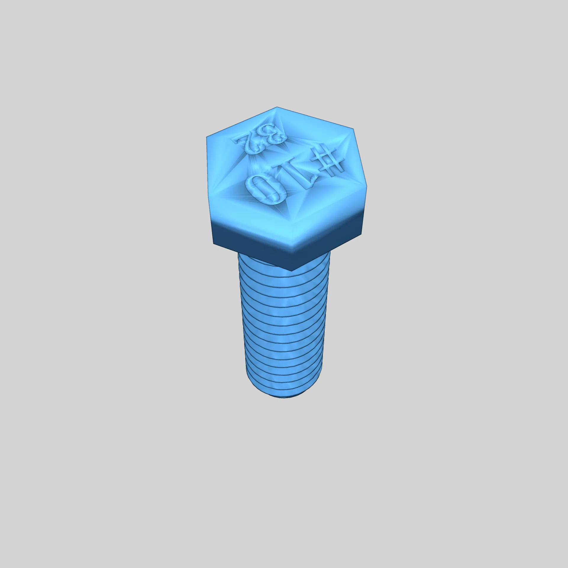 Модель болтов с шестигранной головкой
