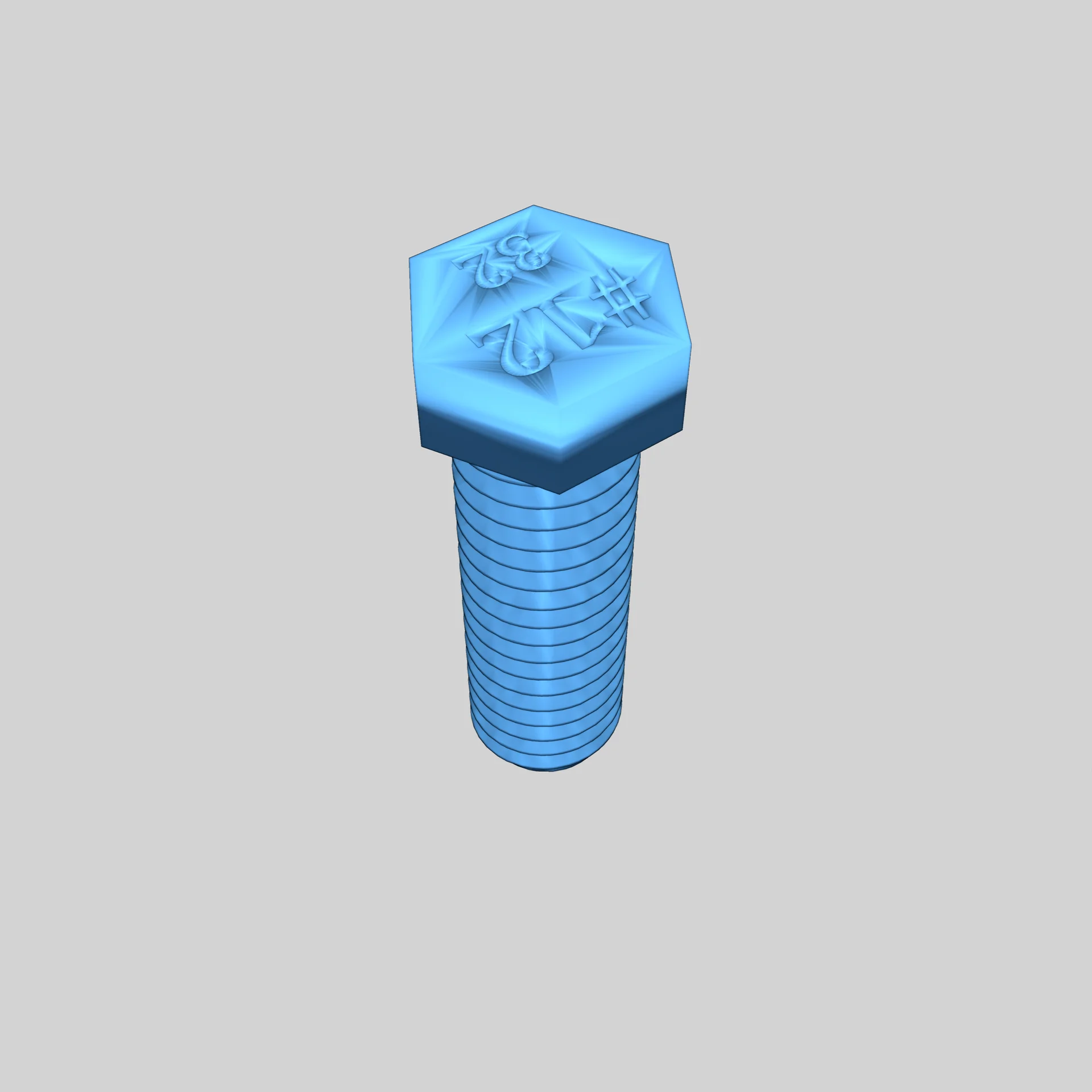 Модель болтов с шестигранной головкой