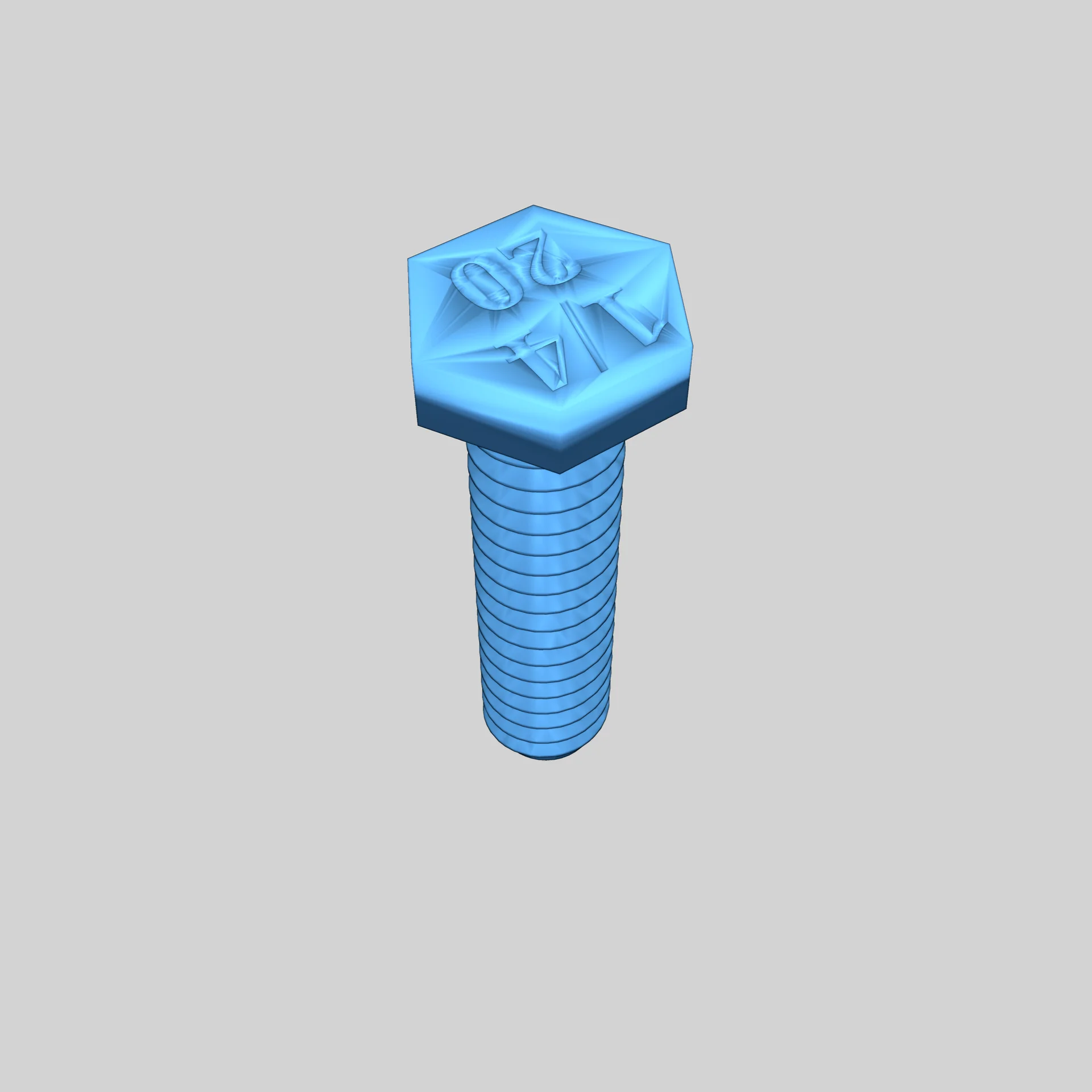 Модель болтов с шестигранной головкой