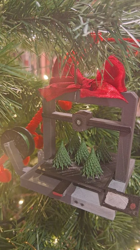 3D-принтер в виде рождественского ornaments