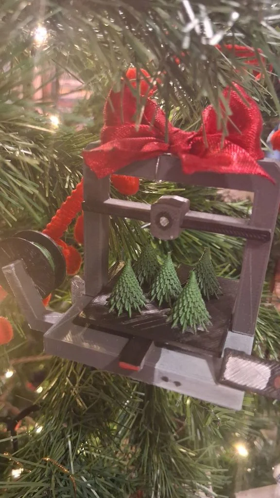 3D-принтер в виде рождественского ornaments