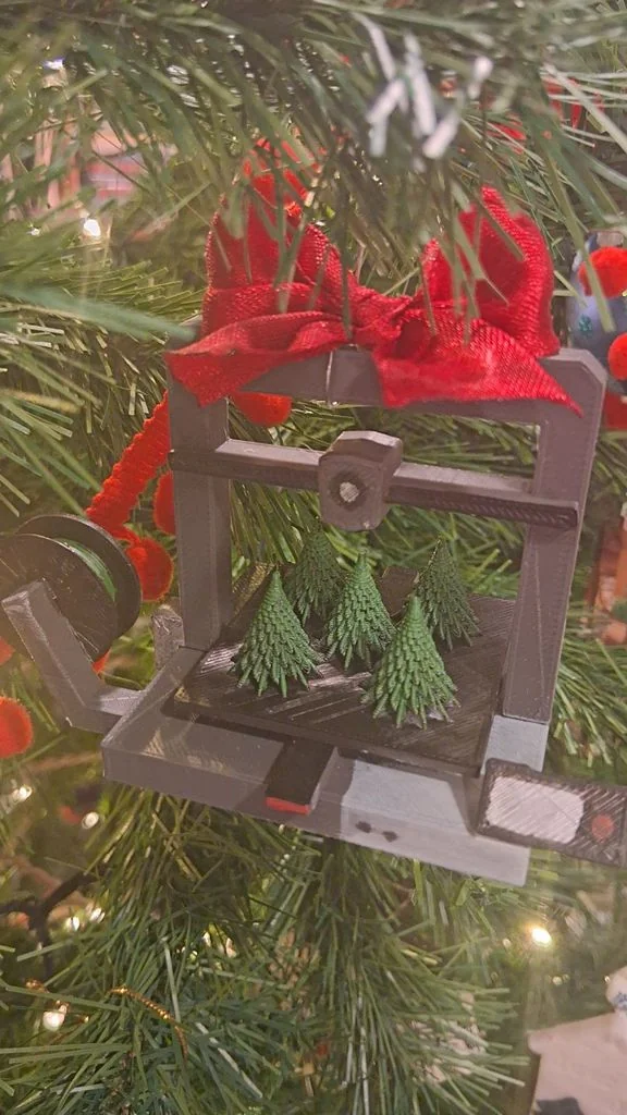 3D-принтер в виде рождественского ornaments