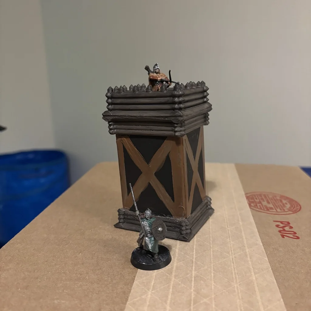 Деревянная Сторожевая Башня для Настольных Игр