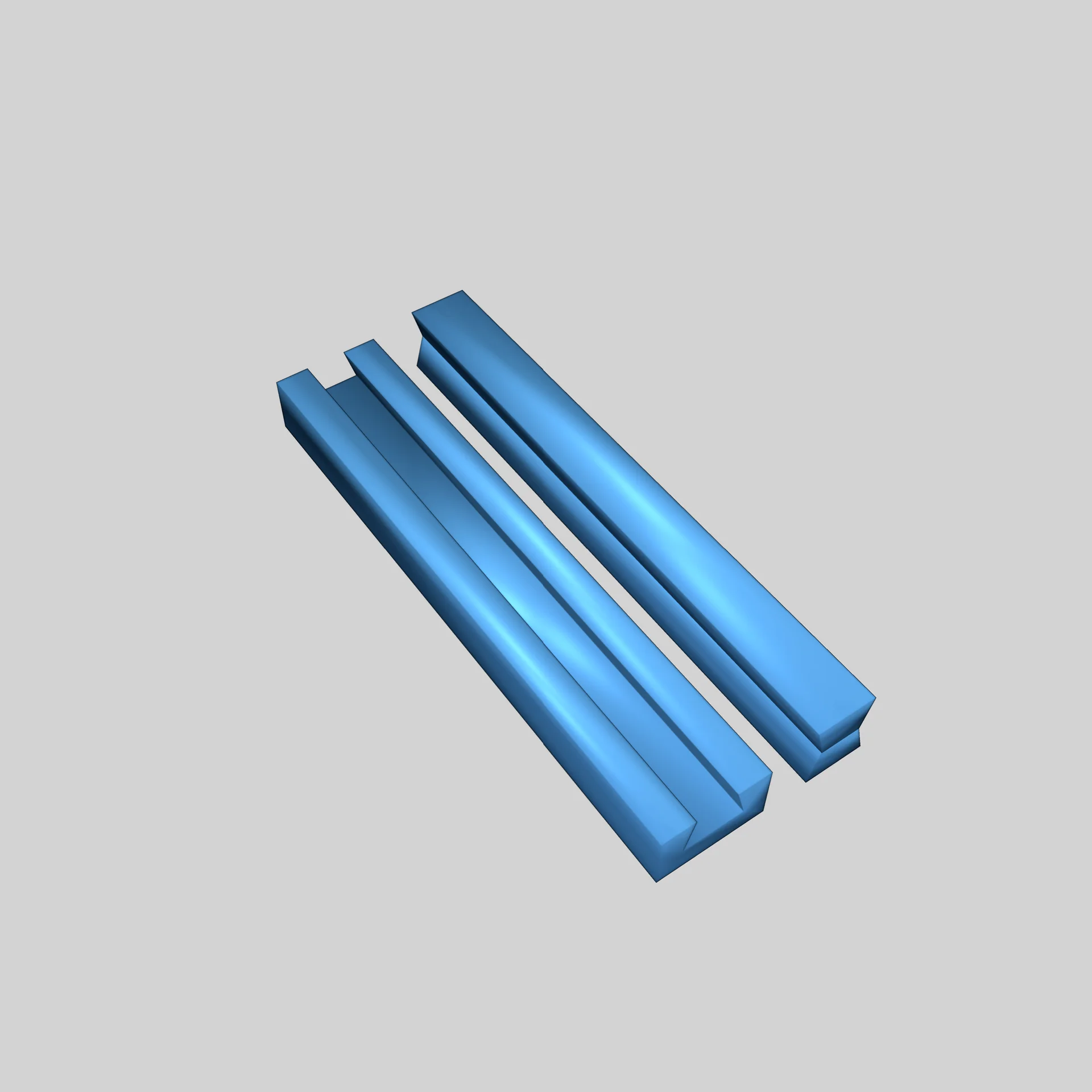 Модульный двойной фальцевый слайд