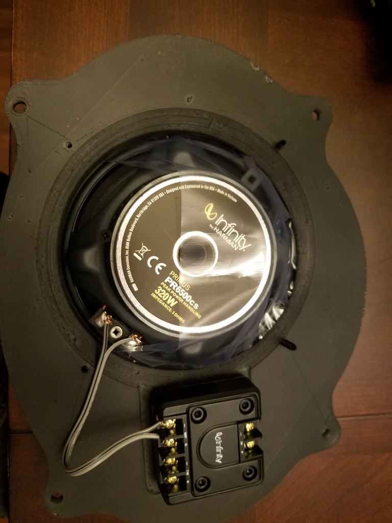 3D-модель монтажной пластины для динамика 6.5"