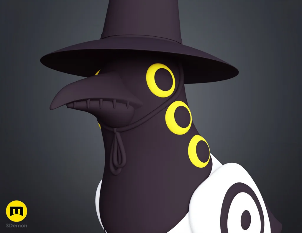 3D-модель воробья Сусси из KPop Demon Hunters