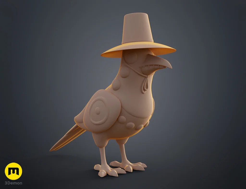 3D-модель воробья Сусси из KPop Demon Hunters