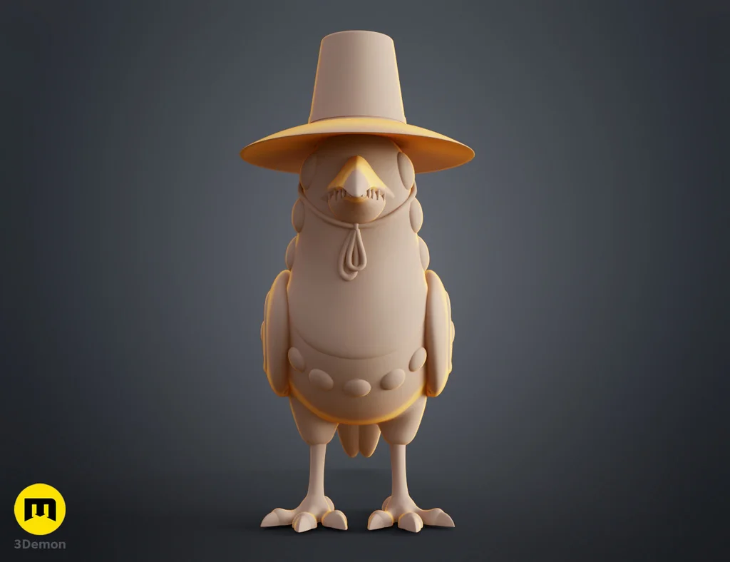 3D-модель воробья Сусси из KPop Demon Hunters