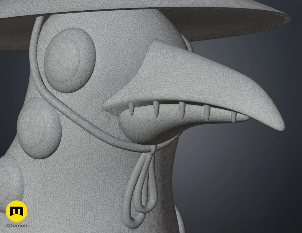 3D-модель воробья Сусси из KPop Demon Hunters