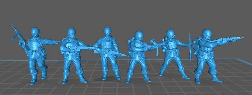 Итальянские десантники 28 мм Второй мировой войны