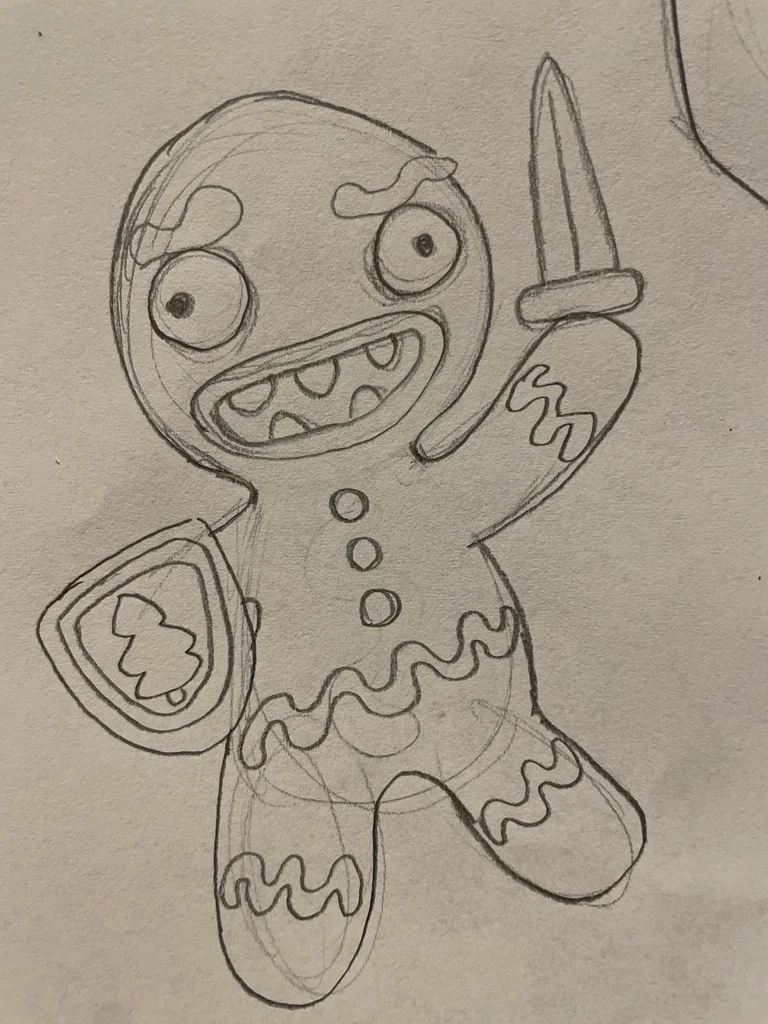 Украшение: Имбирный Человек-Воин