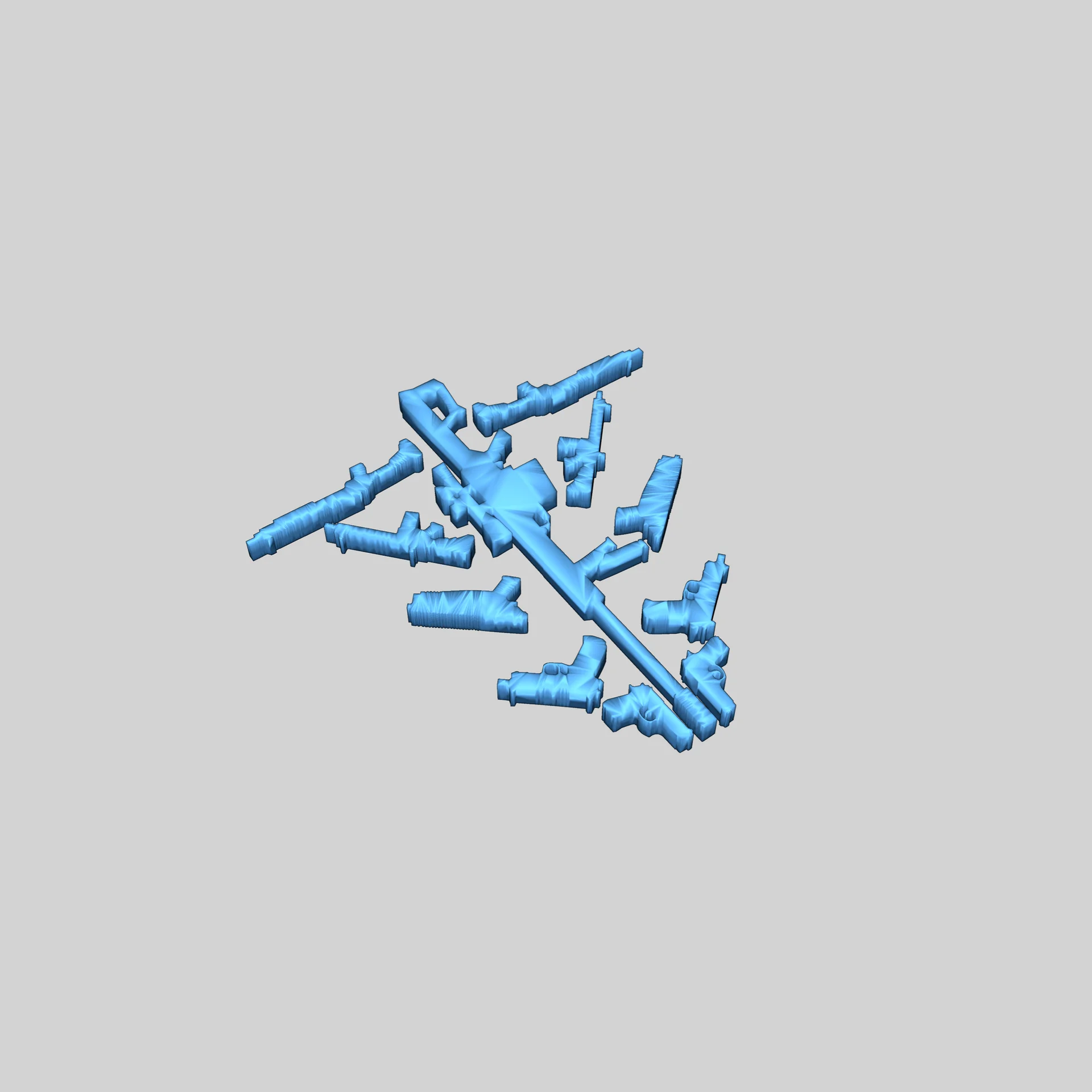 О Ornament для Новогодней Ёлки в виде Огнестрельного Оружия