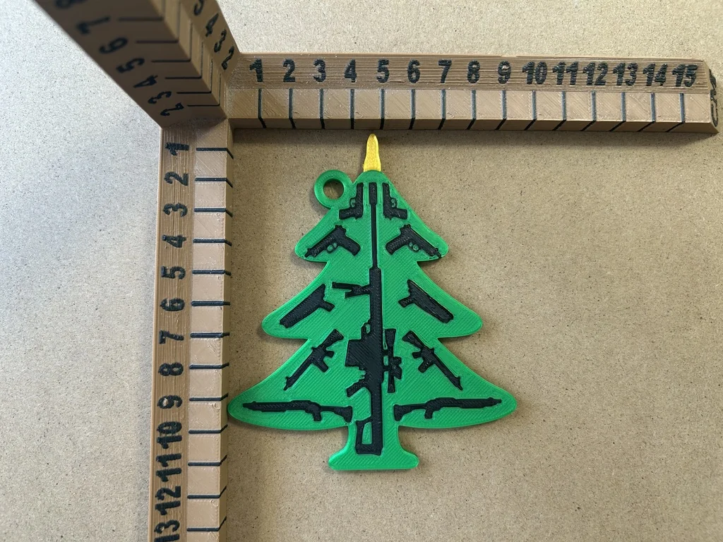 О Ornament для Новогодней Ёлки в виде Огнестрельного Оружия