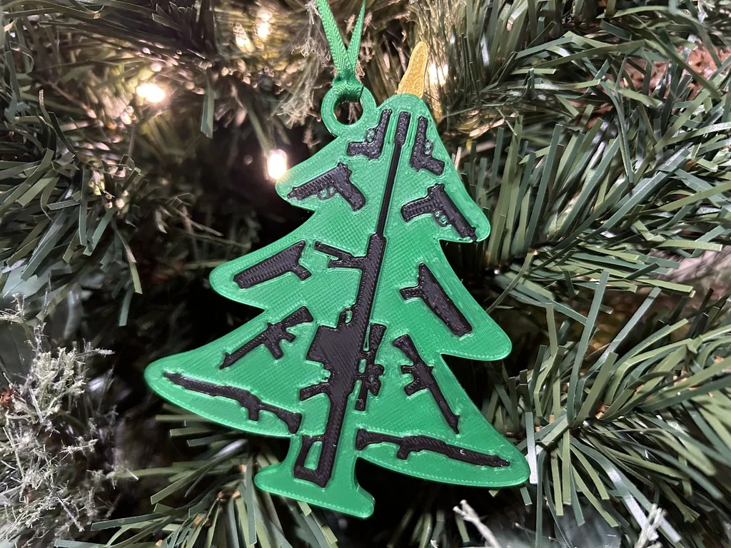 О Ornament для Новогодней Ёлки в виде Огнестрельного Оружия