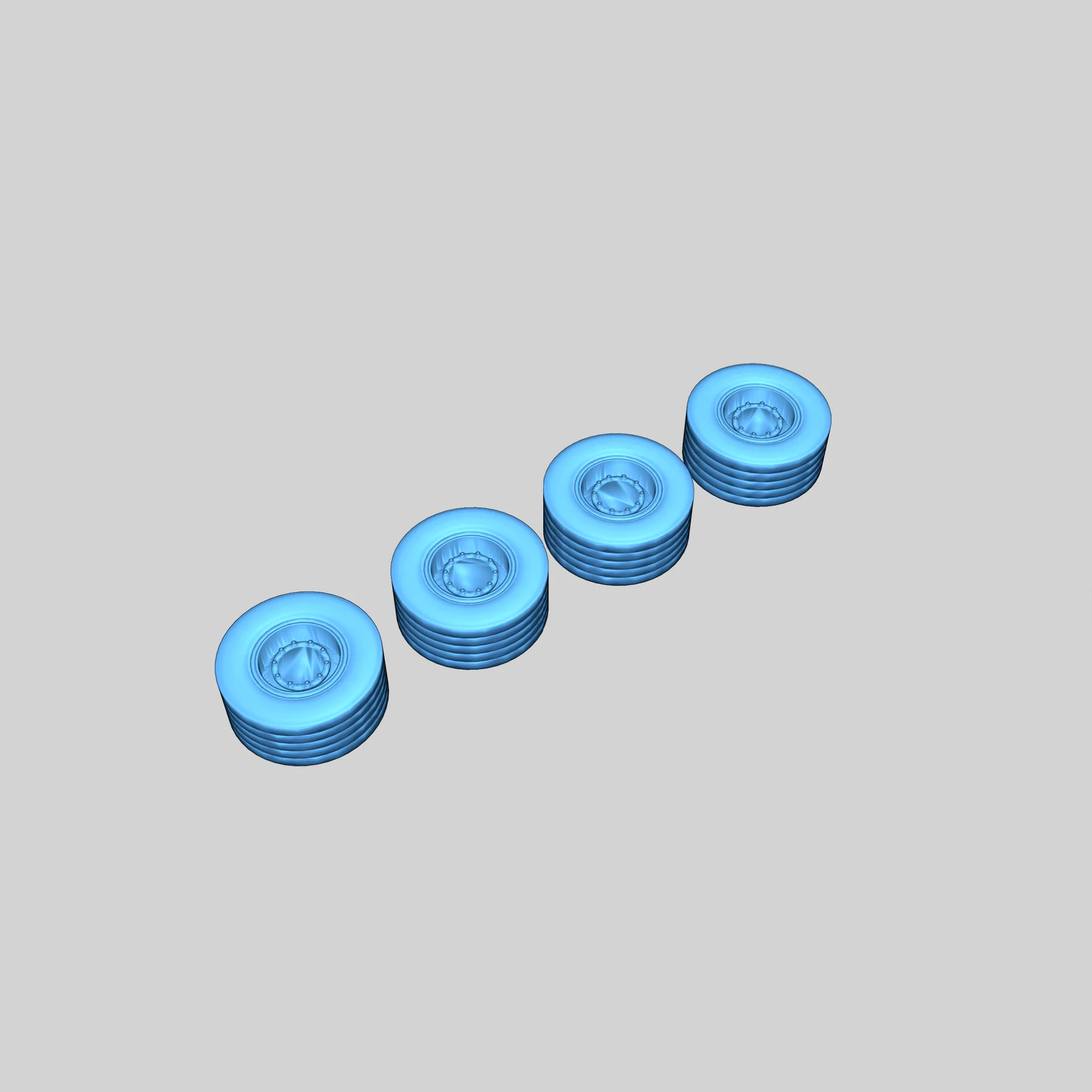 Ёлка на грузовике - 3D модель