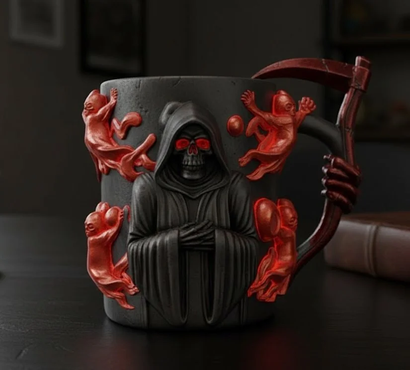 HELLRAIZER - Кружка с рельефом и ручкой в виде косы