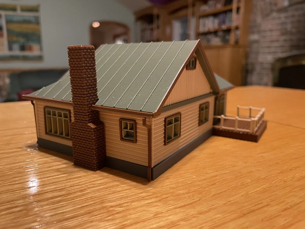 Модель дома в стиле Крафтсман HO