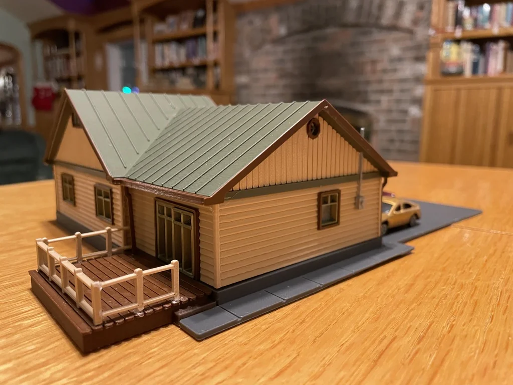 Модель дома в стиле Крафтсман HO