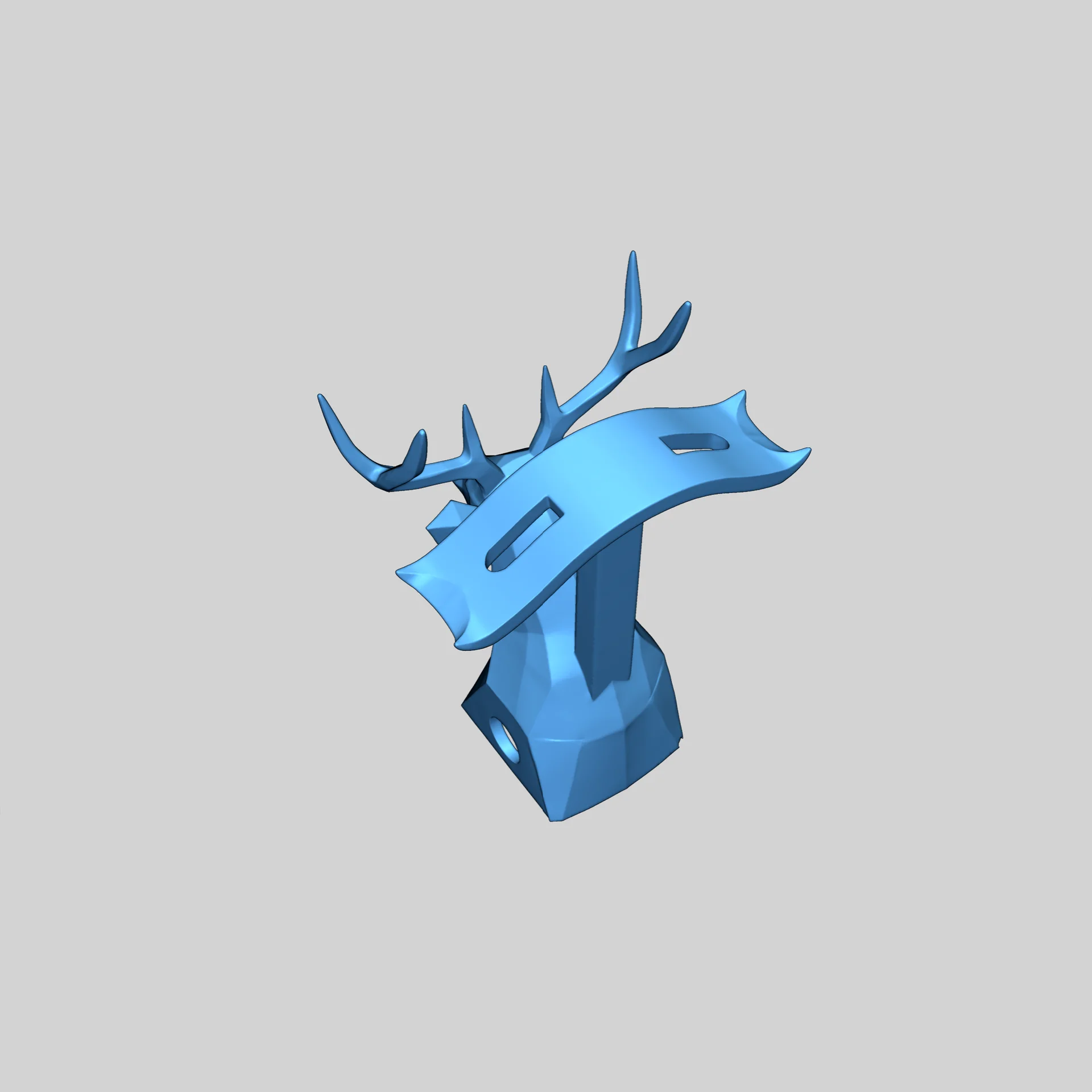 Геометрическая подставка для наушников оленя